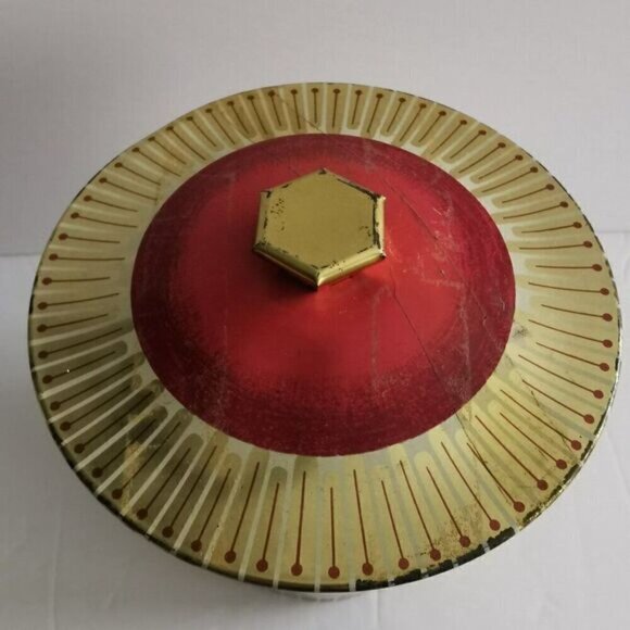 Vintage Horner's Toffees Round Tin - Retro Decor Candy Bucket - Picture 4 of 10